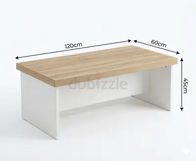 Modern two-tone wooden coffee table 120x60x45 cm