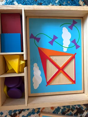 Wooden Shape Sorter Puzzle Toy - Kite Design
