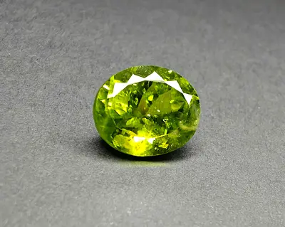10.81 Ct Natural Peridot | HGL Certified | Yellowish Green | Untreated