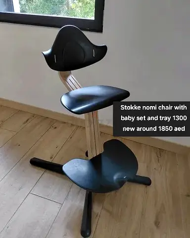 Stokke Nomi High Chair with Baby Set and tray Good Condition