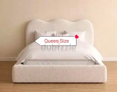 Brand New Queen cotton fabric Bed Available