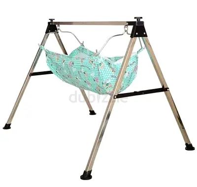 Baby hammock swing with metal folding frame - good condition