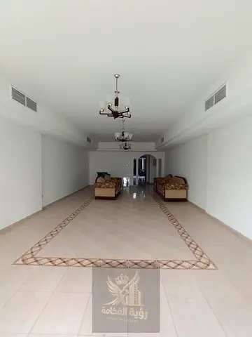 Spacious Three-Bedroom Apartment for Annual Rent in Al Taawun A spacious 3-bedroom apartment with a large living room and open view, located in a p