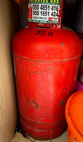 Used 20.8kg LPG Gas Cylinder - Red
