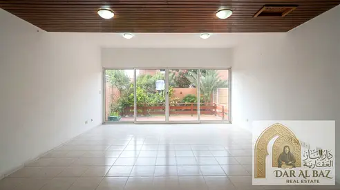 Three Bedroom Villa for Annual Rent in Sharjah Free Maintenance Spacious Open View Private Parking Private Garden Inside Villa Near Corniche