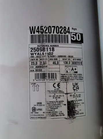 Tarkett 2mm Vinyl Heterogeneous Roll - wooden pattern, unused roll