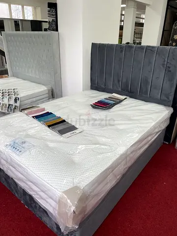 Brand New 180*200 King Size Bed Frame For Sale. King Size Bed With Panel Line Headboard
