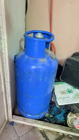 Blue LPG Gas Cylinder - Used, Good Condition