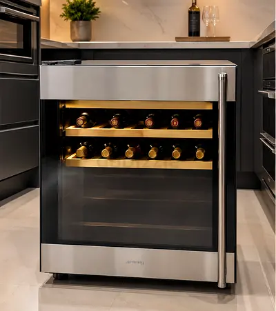 Smeg almost new built-in wine fridge