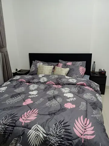 IKEA MALM Queen Size Bed with 2 Side Tables – AED 400