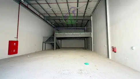 New warehouse for annual rent in Industrial Area 13, located on the main road; 35 kW electricity su