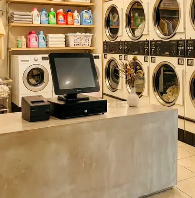 Fast and Reliable pos machine with cash box and receipt printer