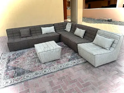 Modular Al Huzaifa Sofa with footstool