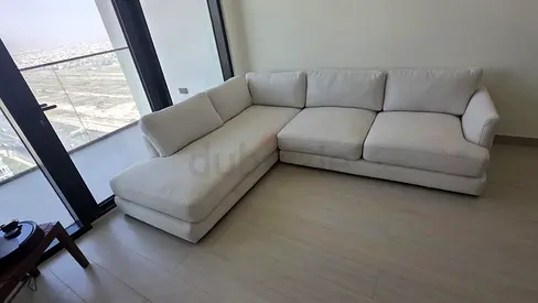 Looks great Condition West Elm Haven L Shape Sofa Beige