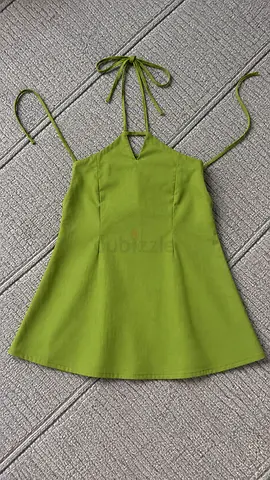 Green halter-neck summer top/dress (women's) - size unknown