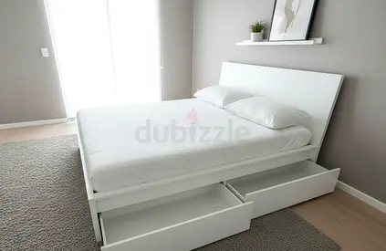 ikea malm king storage bed with ikea mattress like new