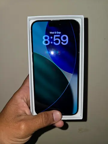 Iphone 15 pro max with Box LLA Dual Esim 256Gb Storage just Display Msg Battery 91% cycle 358