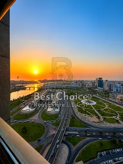 VIB office for annual rent in Al Majaz 1, Sharjah, located in one of the area’s prestigious towers