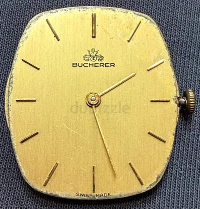 Vintage BUCHERER wind up movement and dial in working order