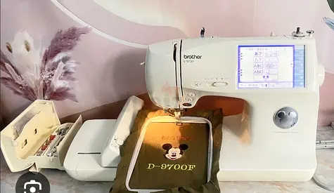 Brother computer big touch lcd screen person embroidery designs and sewing machine