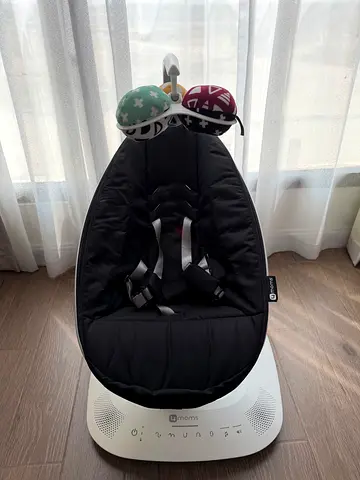 4moms mamaroo baby swing/bouncer - black, gently used