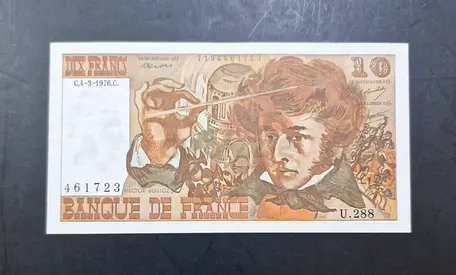 1976 France 10 Francs Banknote
