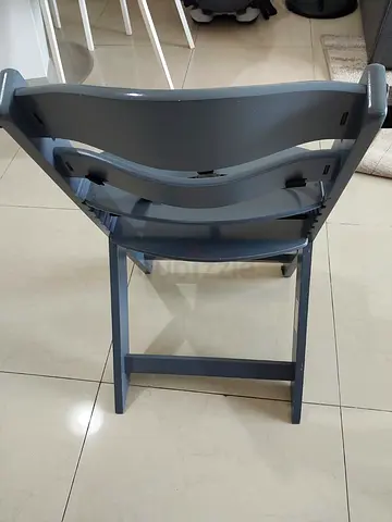 KIndercraft Grey Wooden High Chair - Good Condition