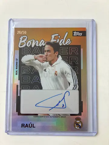 Raúl football card