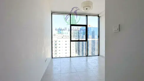 Two Bedroom Apartment for Annual Rent in Al Mamzar Sharjah with Two Master Bedrooms and Full Glass Panoramic Views Parking kids area