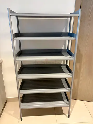 IKEA HINDO Metal Shelving Unit Indoor/Outdoor Grey
