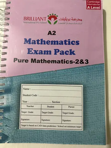Brilliant A2 Mathematics Exam Pack Cambridge A Level Pure Maths exams 3 2017 - 2022 9709/32