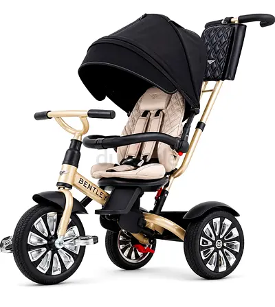 Bentley Mulliner 6 in 1 Trike Stroller-Continental GT Mulliner Style Replica Wheels-Cross Stiched &