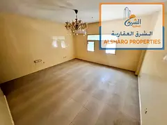 Two bedrooms, a living room, and two bathrooms; split AC; spacious unit; located in Al Rawda 3 on Sh