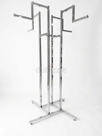 Stainless Steel Freestanding Clothing Rack / Display Stand