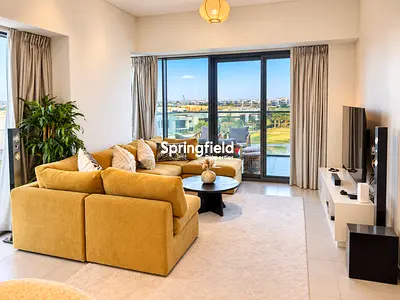 Golf View 2BR | Fully Furnished | 4 Cheques