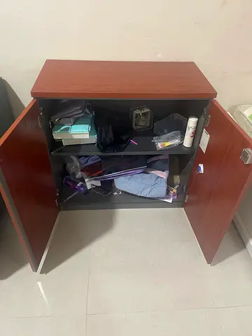 Wooden two-door cabinet / cupboard - good condition