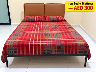 Iron Bed Frame with Mattress Included | Excellent Condition