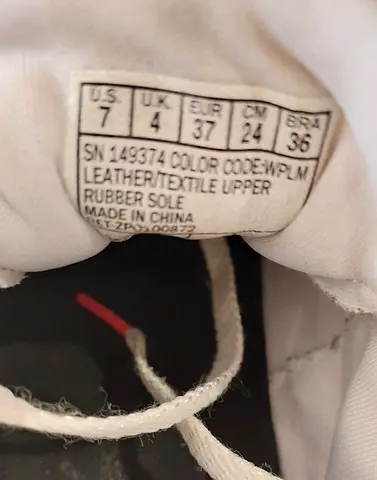 White leather/textile sneakers, women’s EU 37 / US 7, gently used