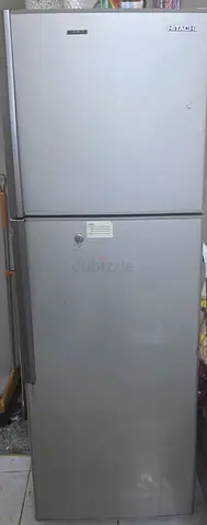 Hitachi Double Door Refrigerator - Silver Color - Excellent Working Condition