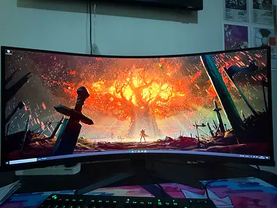 KOORUI 34" Curved Ultrawide Monitor - 3440x1440, 165Hz, HDR400