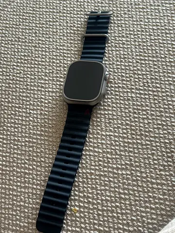 Apple Watch Ultra with Black Ocean Band