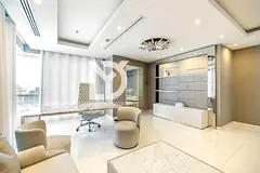 Spacious Furnished Office | SZR | Parking Included | Museum View | Latifa Tower | Ready to Move