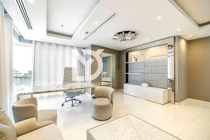 Spacious Furnished Office | SZR | Parking Included | Museum View | Latifa Tower | Ready to Move