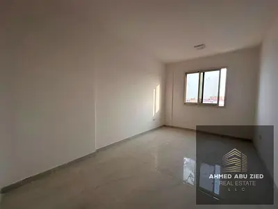 First-tenant 2-bedroom apartment with 2 master bedrooms, spacious living room, open-view balcony, large kitchen, modern finishes, AED 50,000 yearly.