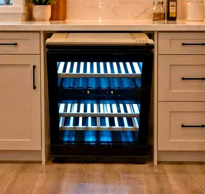 Miele 40 bottle dual zone built-in wine fridge