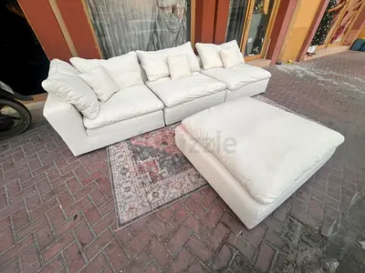 Premium Quality Marina Home feather 🪶 filled Sofa Beige