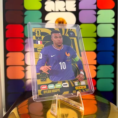 Kylian Mbappé Panini FIFA collectible trading card (protected sleeve)
