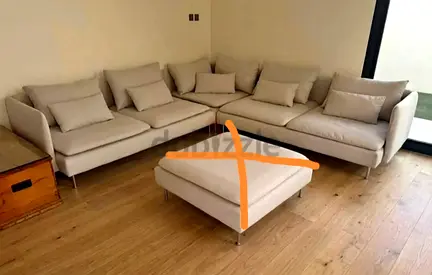 Beige Color IKEA Sodhremn L Shape Sofa