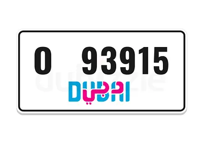 Dubai O 93915 Number Plate for Sale