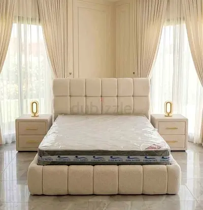Brand New Luxury Cotton fabric king Bed Available